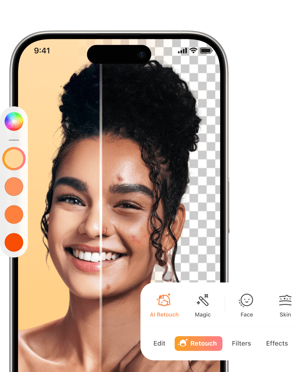 « Application de retouche photo Télécharger l'application AirBrush »