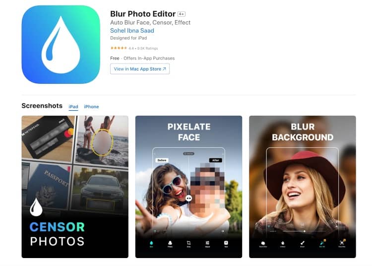 blur background - blur photo app download screenshot