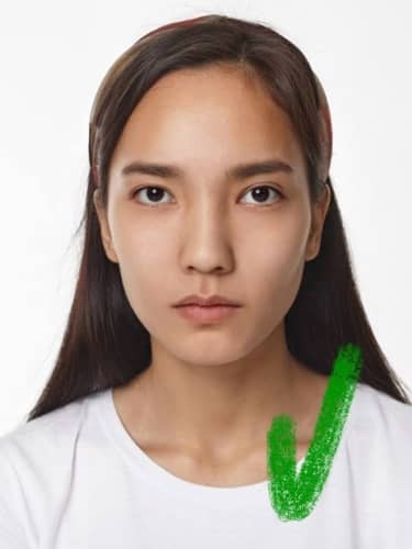 passport photo - good example asian girl