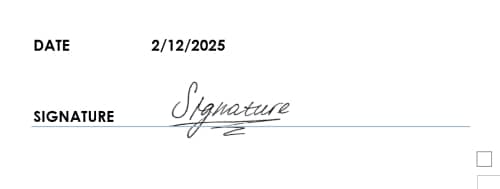 remove background - signature in the doc