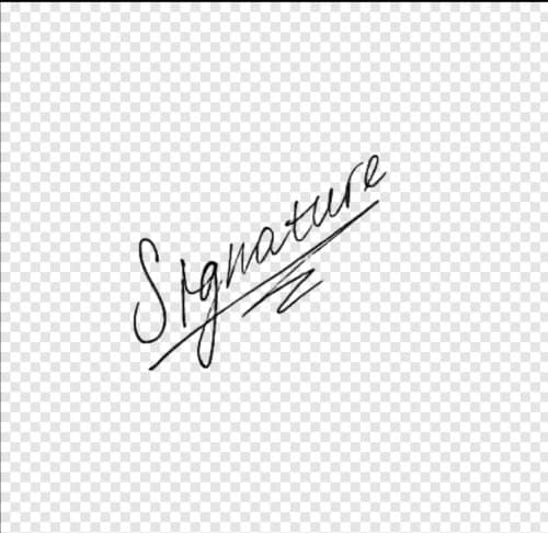 remove background - signature without background