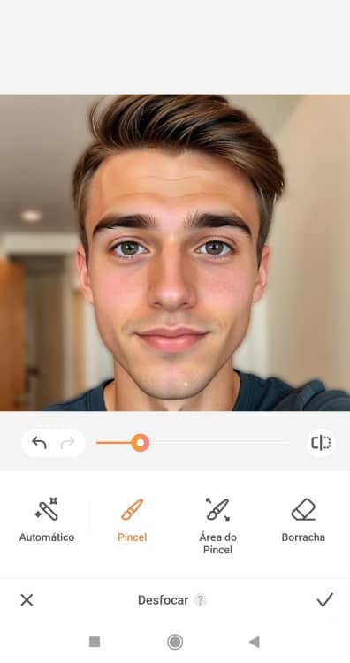 AirBrush Blur Background App Screenshot PT - selfie of a boy 3