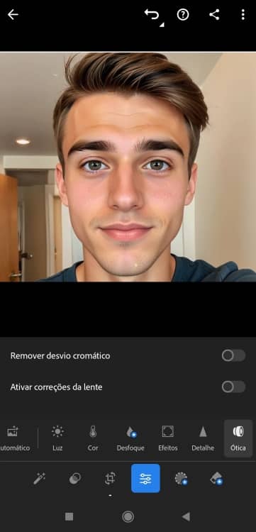 Lightroom Blur Background App Screenshot PT - selfie of a boy
