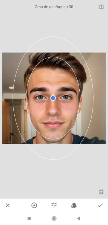 Snapseed Blur Background App Screenshot PT - selfie of a boy 1
