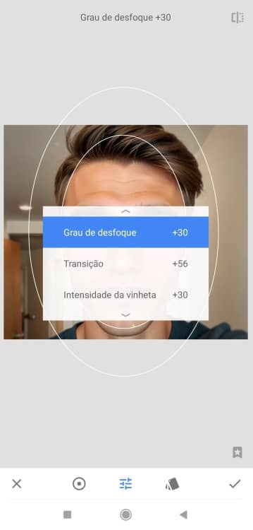 Snapseed Blur Background App Screenshot PT - selfie of a boy 2