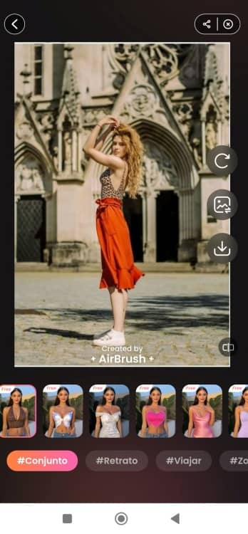 AirBrush AI Style App Screenshot PT - leopard top