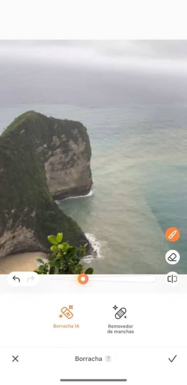 AirBrush Eraser App Screenshot PT - remove watermark result