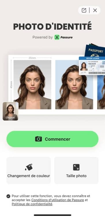 AirBrush ID Photo Screenshot FR - get started