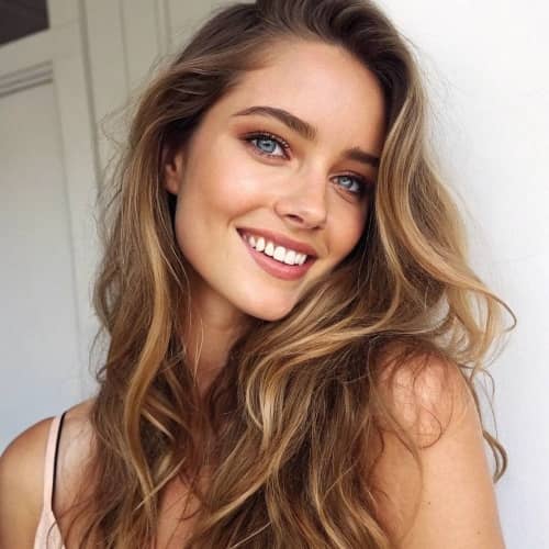 change hair color - selfie before