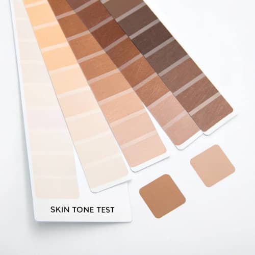 change hair color - skin tone test