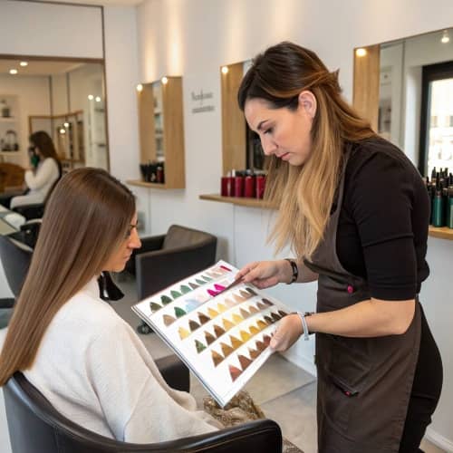 change hair color - professional hairstylist
