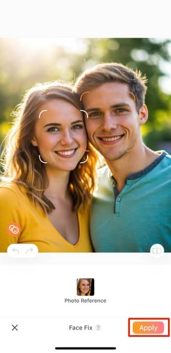 AirBrush App Screenshot EN - multiple gender swap apply