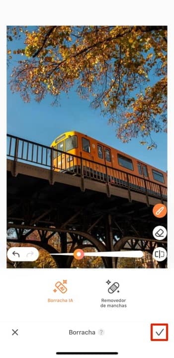 AirBrush App Screenshot PT - remove watermark result tick