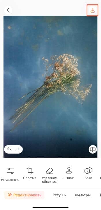 AirBrush App Screenshot RU - Image Watermark Remover save