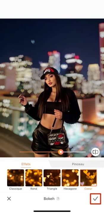 AirBrush App Screenshot FR - bokeh save