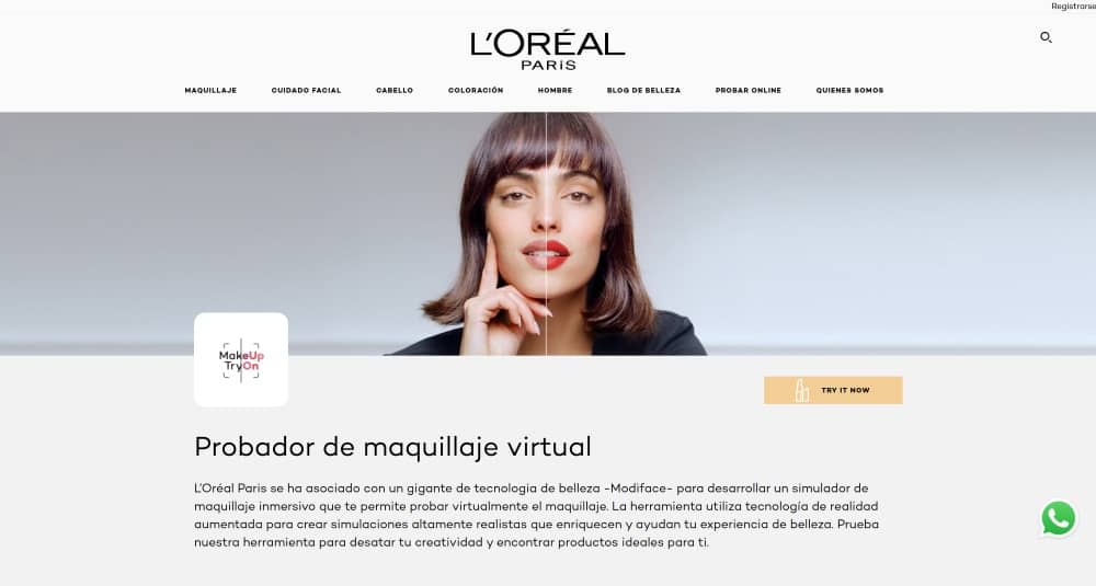L'Oréal Paris Web Screenshot ES - lipstick