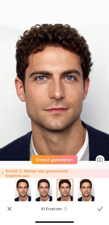 AirBrush App Screenshot GE - change hairstyle male ai replace result