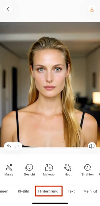 AirBrush App Screenshot GE - passport photo manually background