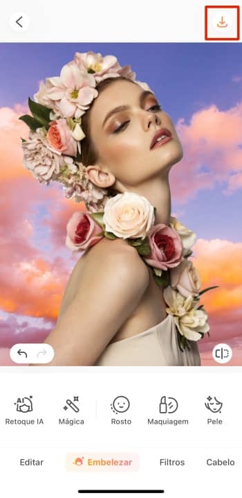 AirBrush App Screenshot PT - remove background save