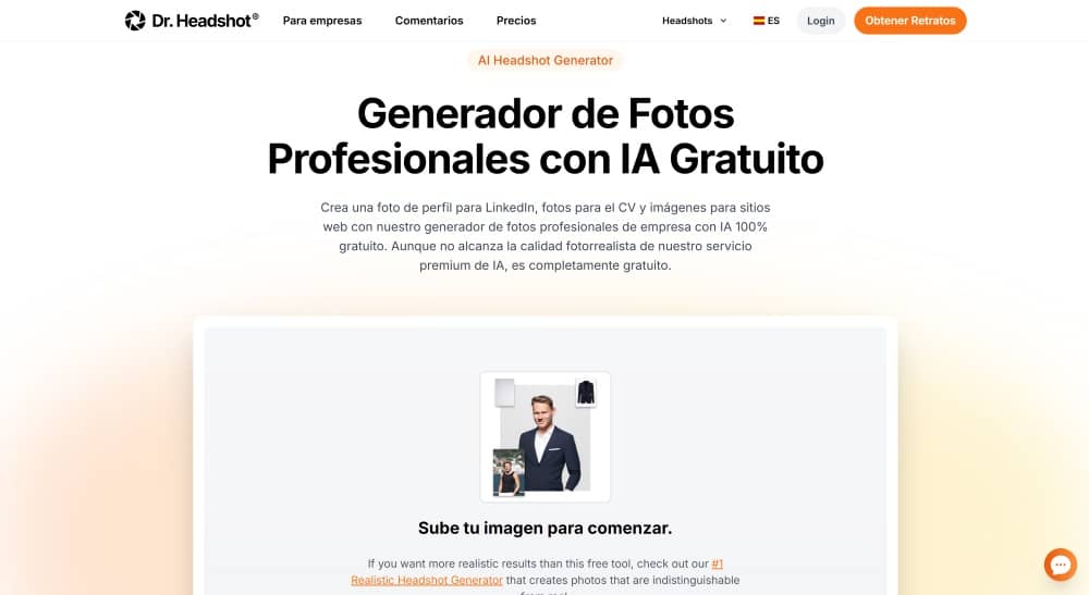 Dr. Headshot Web Screenshot ES - CV photo