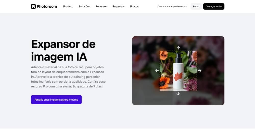 Photoroom Web Screenshot PT - Image Extender