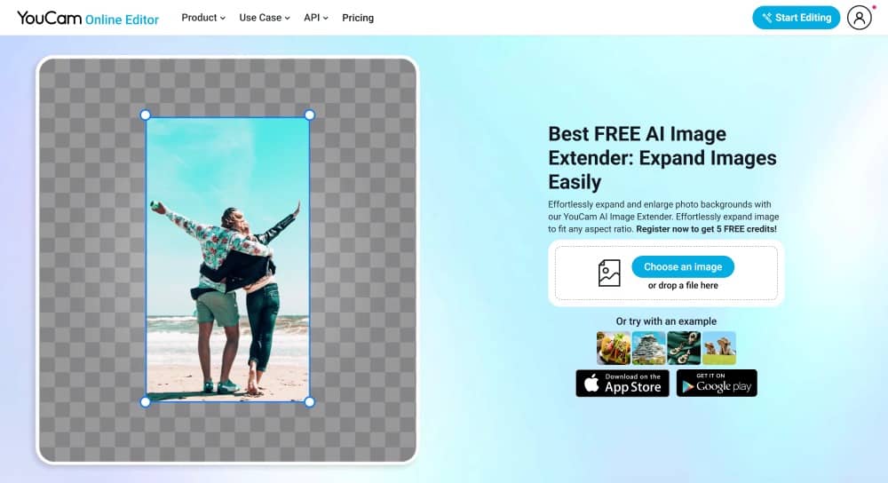 YouCam Web Screenshot RU - Online Image Extender