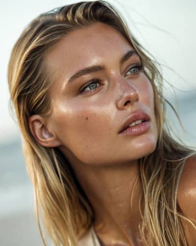 matte skin - example of shiny face