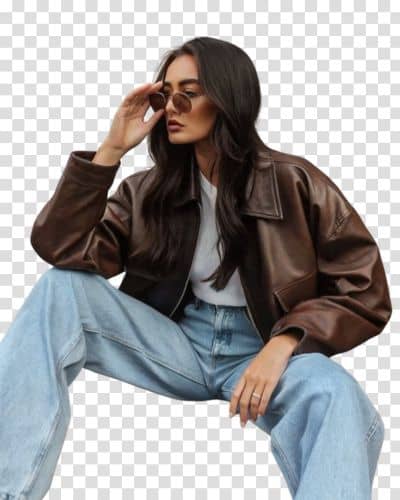 remove background - sitting model after