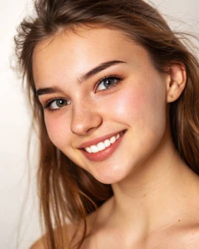 remove pimples - example of a girl with acne after
