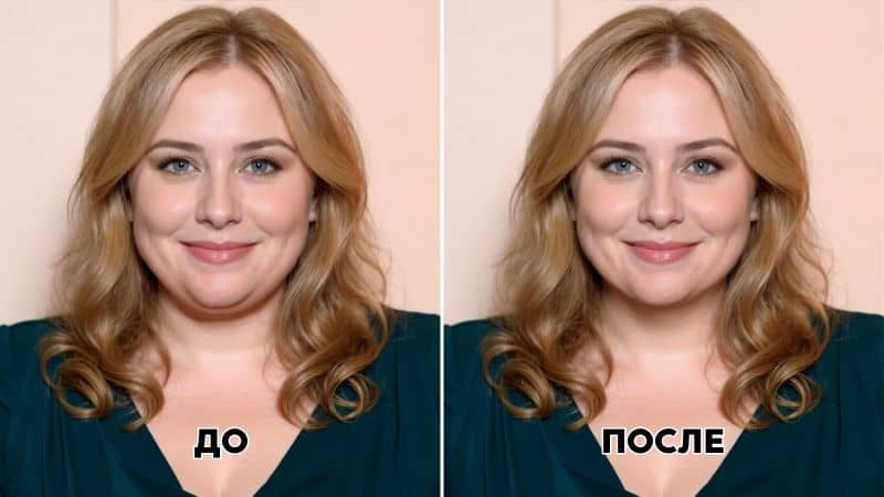 Cover photo - Как убрать второй подбородок на фото бесплатно и быстро