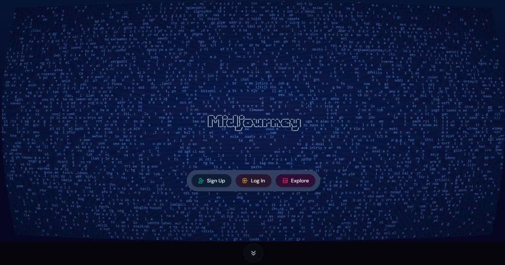 Midjourney Web Screenshot EN - main page
