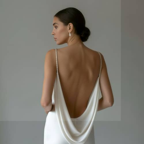 tattoo generator - example of a girl in white dress before