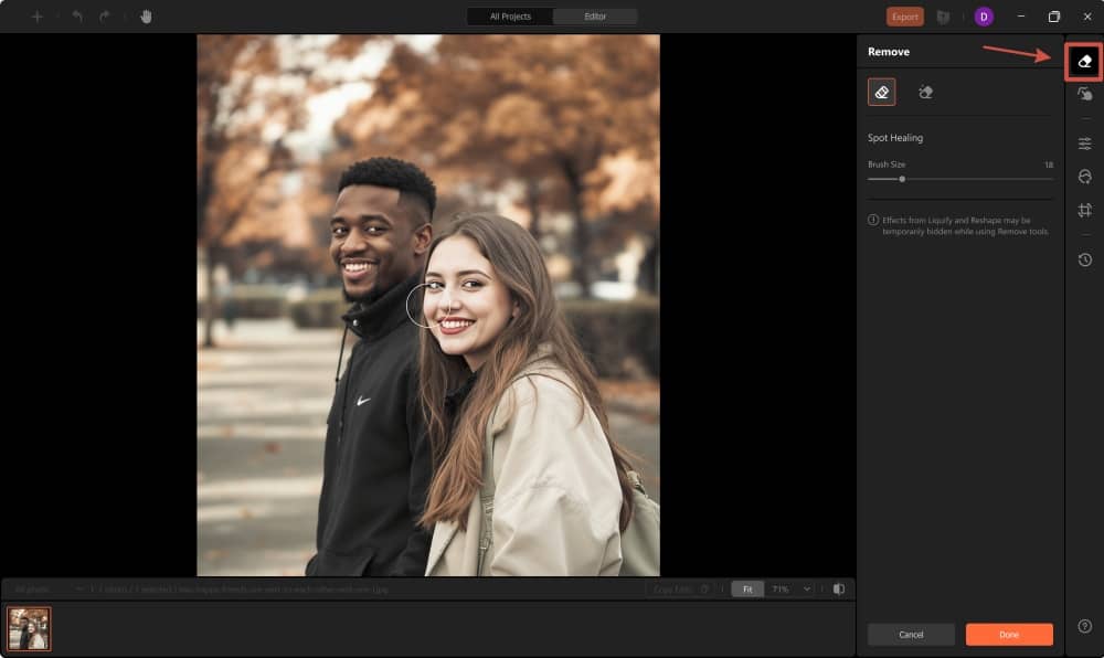 AirBrush Studio Screenshot EN - remove people from photos eraser