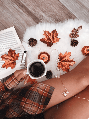 flatlay de otoño