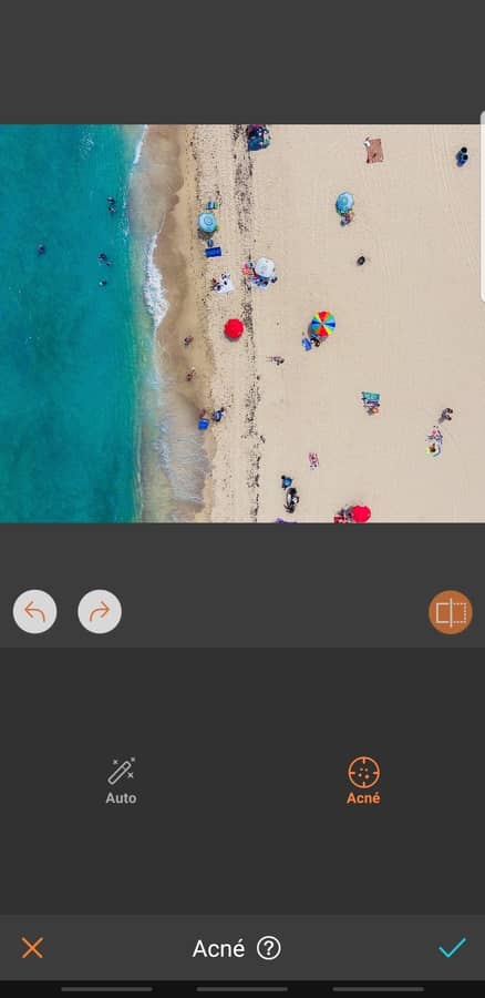 foto aerea de la playa