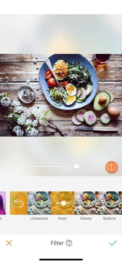 flat lay of plated dish with eggs, tomatoes and greens 