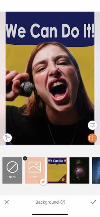 woman screaming into a microphone