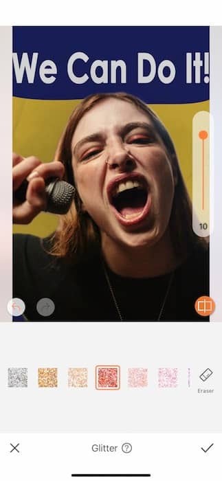 woman screaming into a microphone