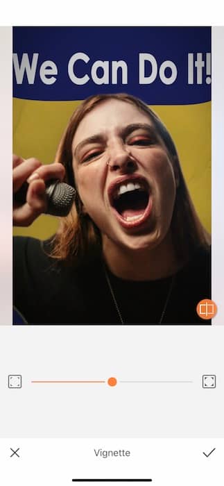 woman screaming into a microphone