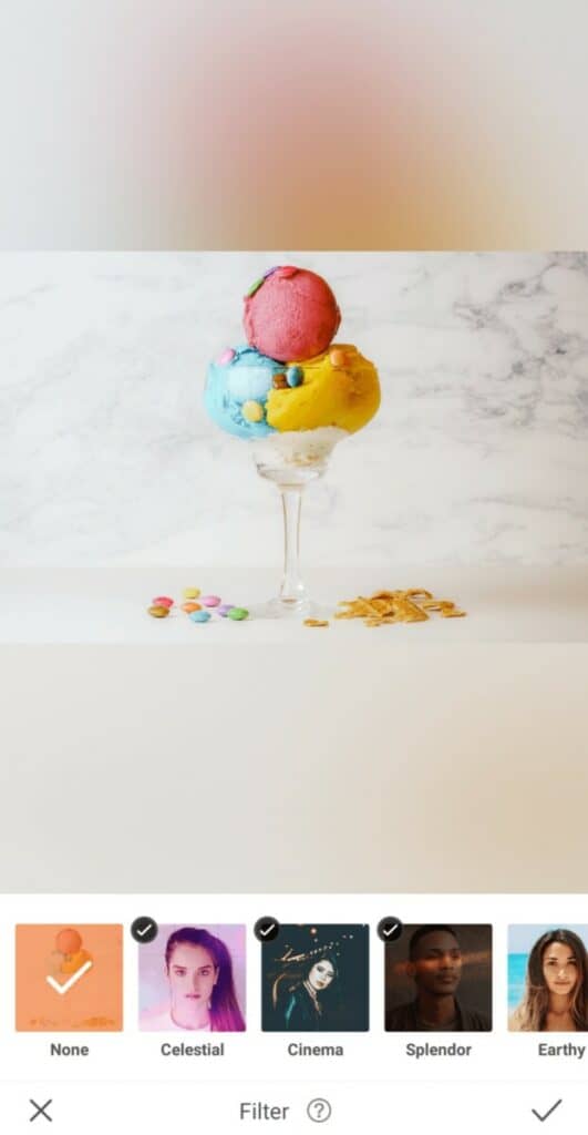 ice cream scoops in a tall glass