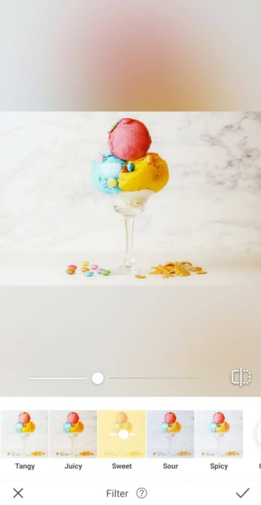 ice cream scoops in a tall glass