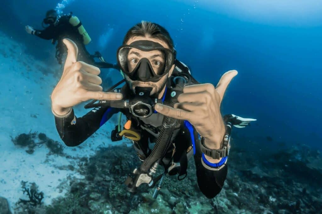 scuba diver underwater