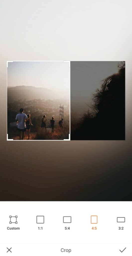 Photobomb edit of group of hikers on a mountain