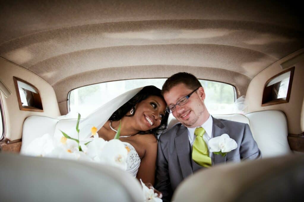 Wedding photos - bride and groom