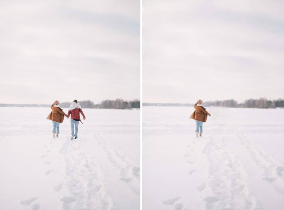 AirBrush Stamp tool used to remove unwanted object from photo