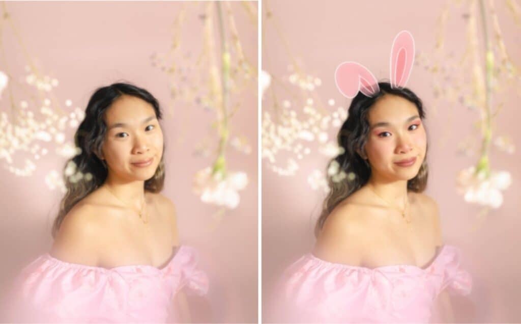 woman in frilly pink dress