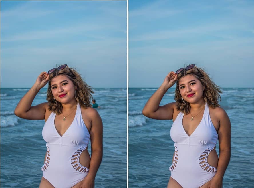 woman at beach