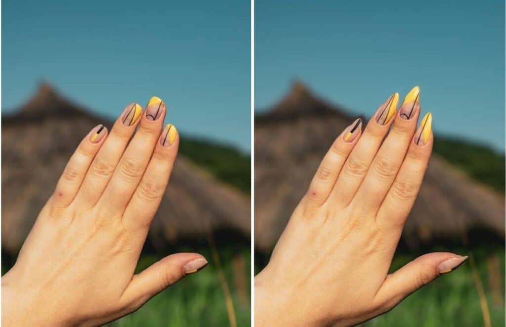 Virtual manicure - reshape