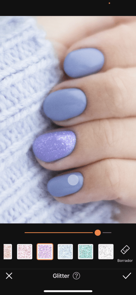 Manicure virtual con AirBrush