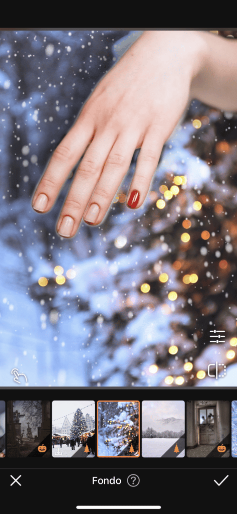 Crea un manicure virtual muy navideño con AirBrush